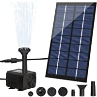 Los mejores  - LEDGLE Bomba de Agua Solar para Fuente- 1.8W 200L-H Bomba Agua Solar Estanque- Fuente de Agua Solar- Bomba de Fuente…